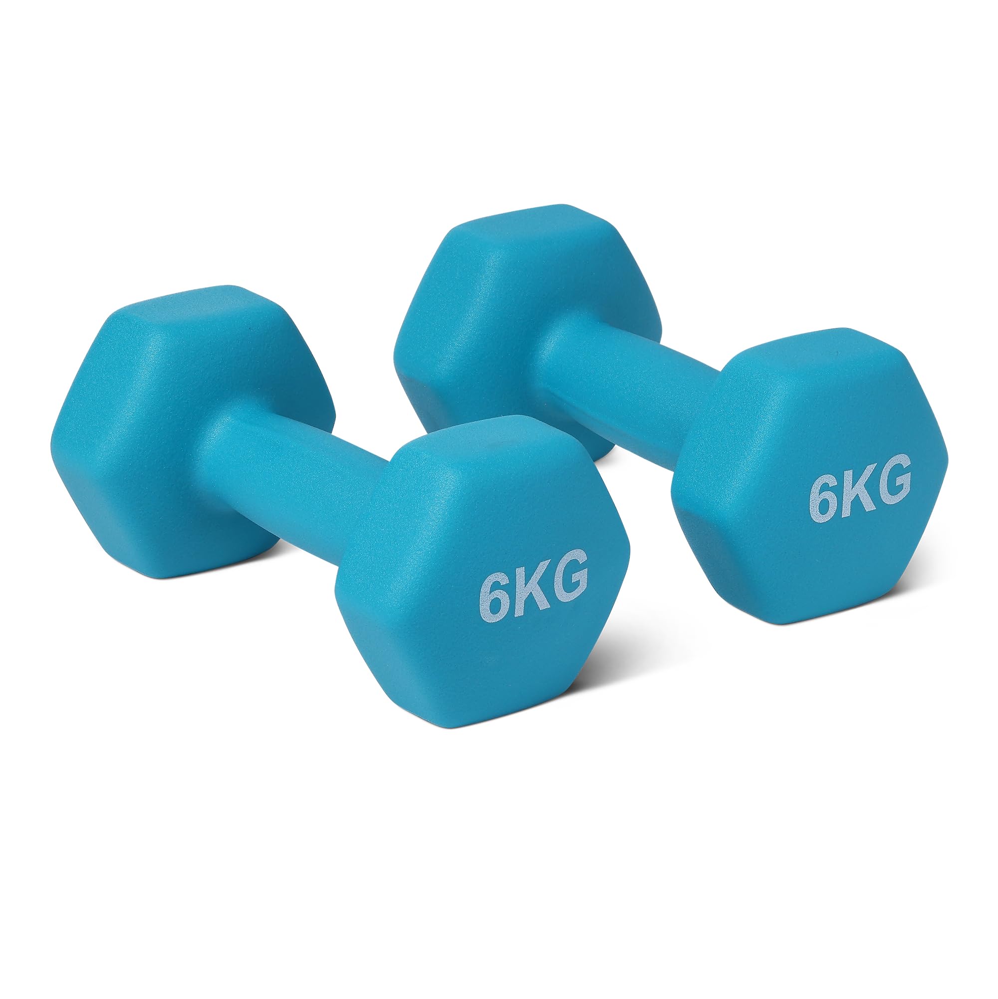 Amazon Basics Neopren Hanteln Gewichte (2er-Sets, 1kg - 5kg Hanteln)